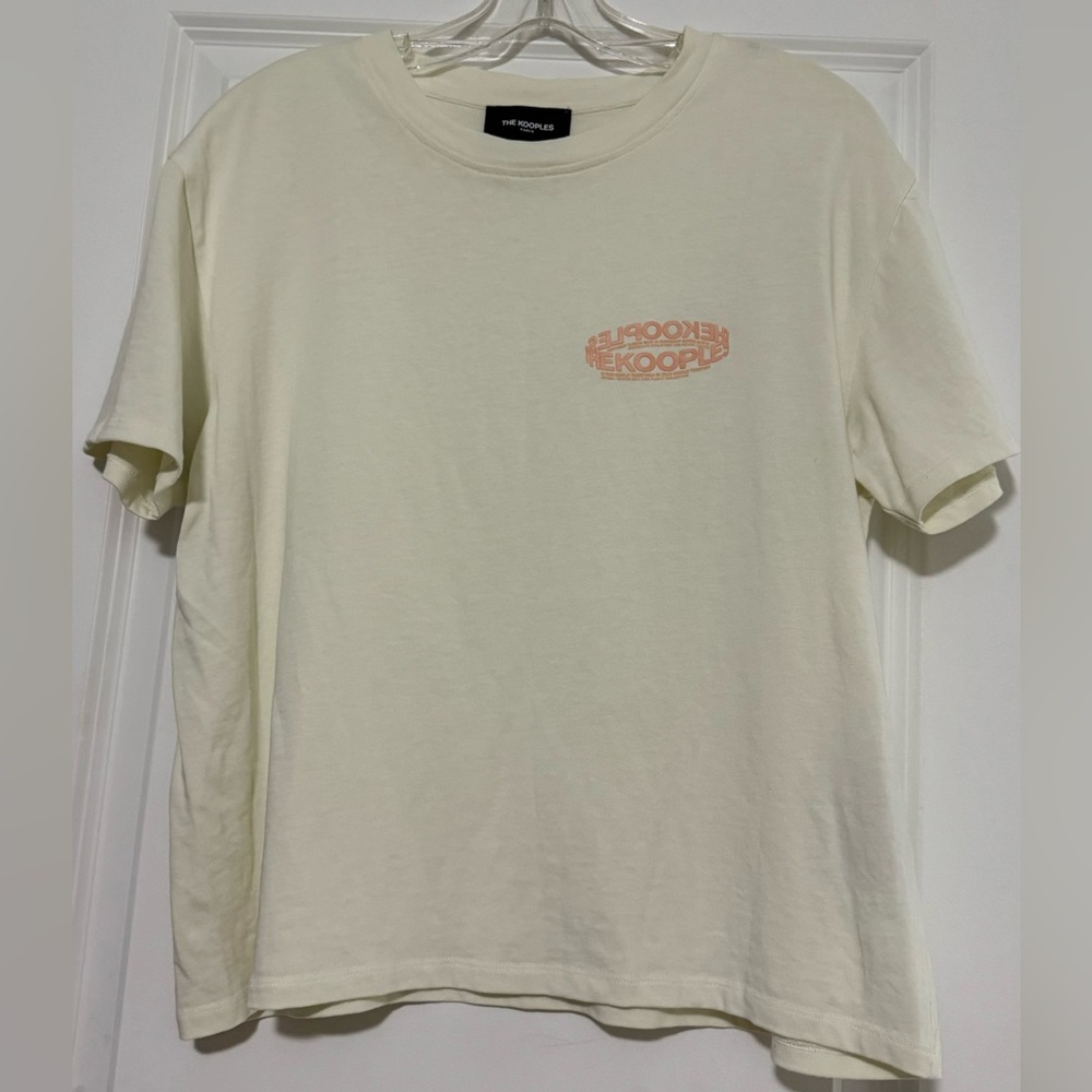 The Kooples off white cropped tee